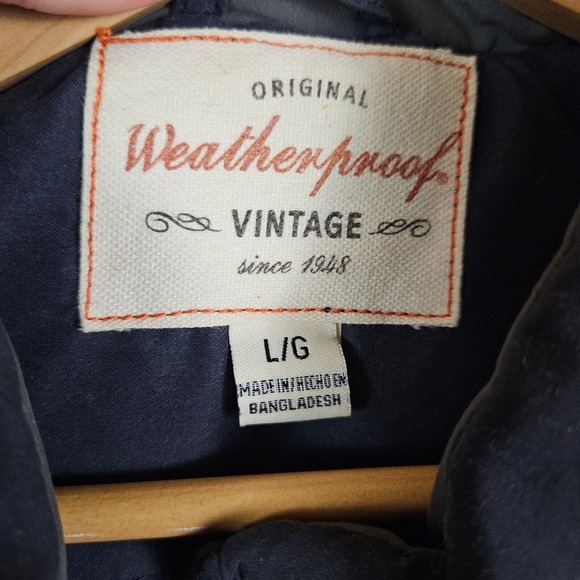 Weatherproof Mens Large Puffer Vest Full Zip Pockets Blue Outdoors Rugged Hiking - Picture 8 of 10